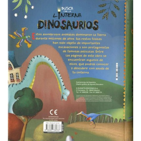 Busca con Linterna Dinosaurios - Susaeta
