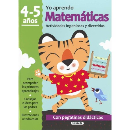 Yo Aprendo Matemáticas 4-5 Años Libro Susaeta