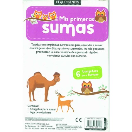 Libro Infantil Sumas | Peque Genios Susaeta +5 Años