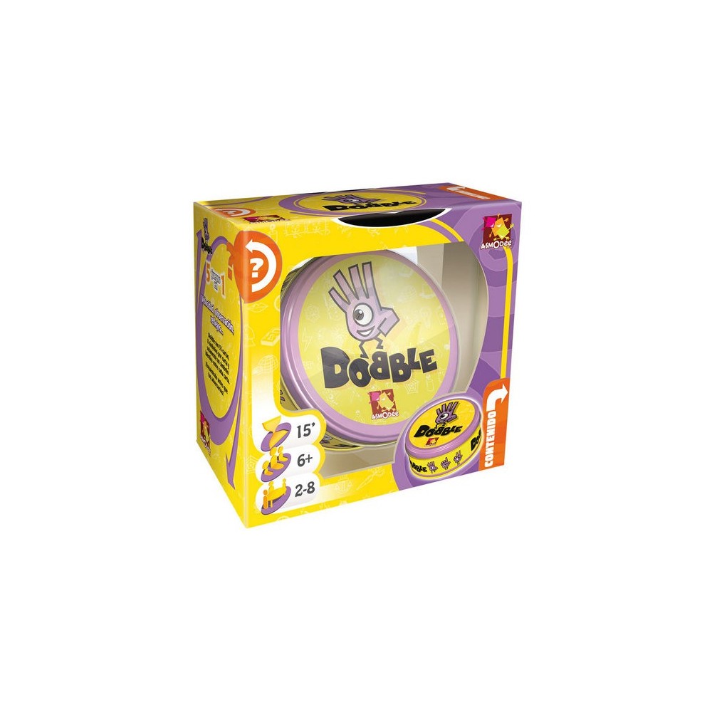 Dobble: Juego de mesa familiar. ¡Encuentra la pareja y sé el más rápido! Dobble: Juego de mesa familiar. ¡Encuentra la pareja y sé el más rápido!