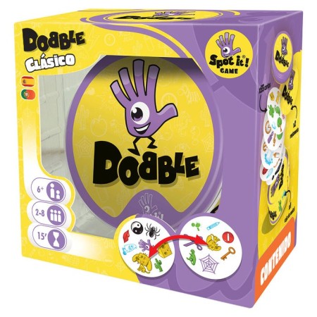 Dobble: Juego de mesa familiar. ¡Encuentra la pareja y sé el más rápido!