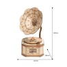 Maqueta Gramófono Rolife: Modelo de Madera 3D con Música