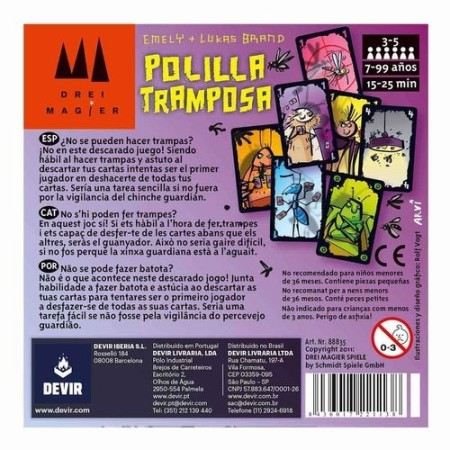 Polilla Tramposa | Juego de Cartas Devir - ¡Trampas Divertidas!