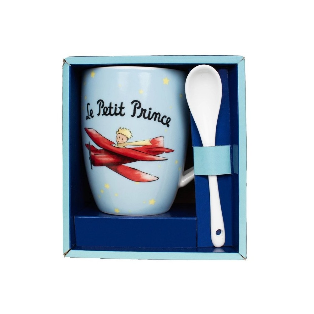 Taza El Principito Avión Enesco con Cuchara Taza El Principito Avión Enesco con Cuchara