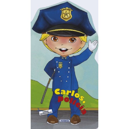 Muñecos Pepones Carlos Policía: Recortables Susaeta