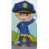 Muñecos Pepones Carlos Policía: Recortables Susaeta