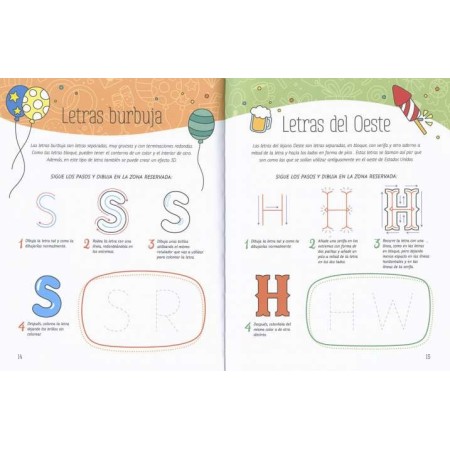 Lettering para Niños (Susaeta) - Aprende a Dibujar Letras