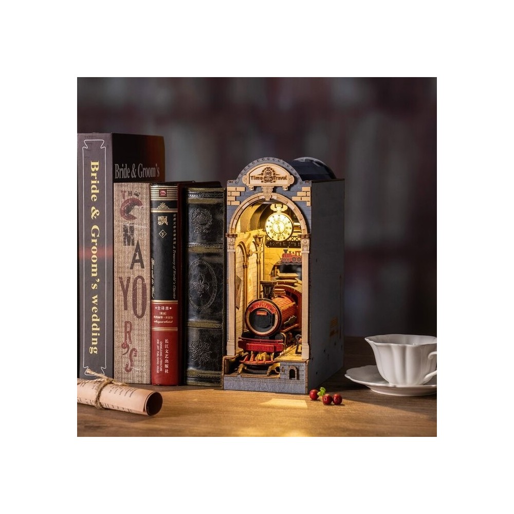 Sujetalibros Time Travel Rolife: Maqueta de Madera Sujetalibros Time Travel Rolife: Maqueta de Madera