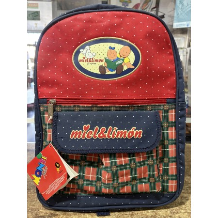 Mochila Escolar Perona Miel & Limón | Adaptable Carro