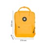 Mochila Antartik Mostaza | Mochila con Asa y Bolsillos Laterales