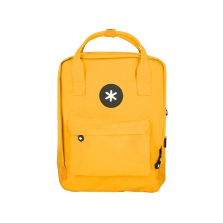 Mochila Antartik Mostaza | Mochila con Asa y Bolsillos Laterales