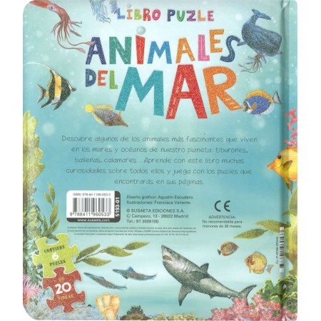 "Puzle Animales del Mar: Aprende y Juega con la Vida Marina | Susaeta"