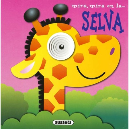 "Mira mira en la selva" | Libro interactivo para niños | Descubre la fauna