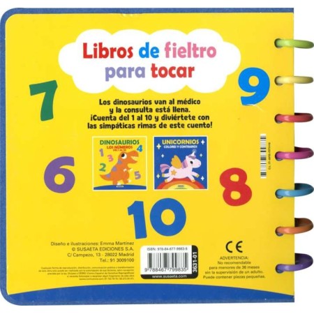 "Dinosaurios: Números 1-10" | Libro infantil para aprender a contar | Susaeta