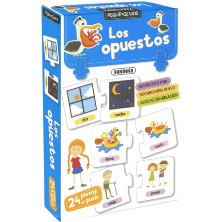 Aprende los Opuestos con Susaeta | Libro Peque Genios Niños
