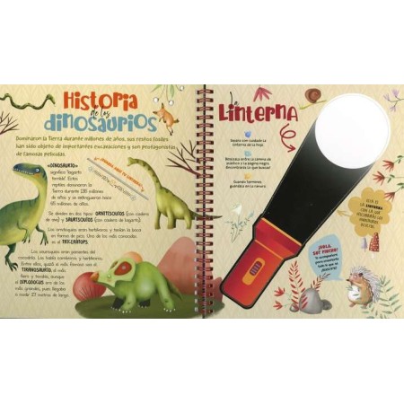 Busca con Linterna Dinosaurios - Susaeta